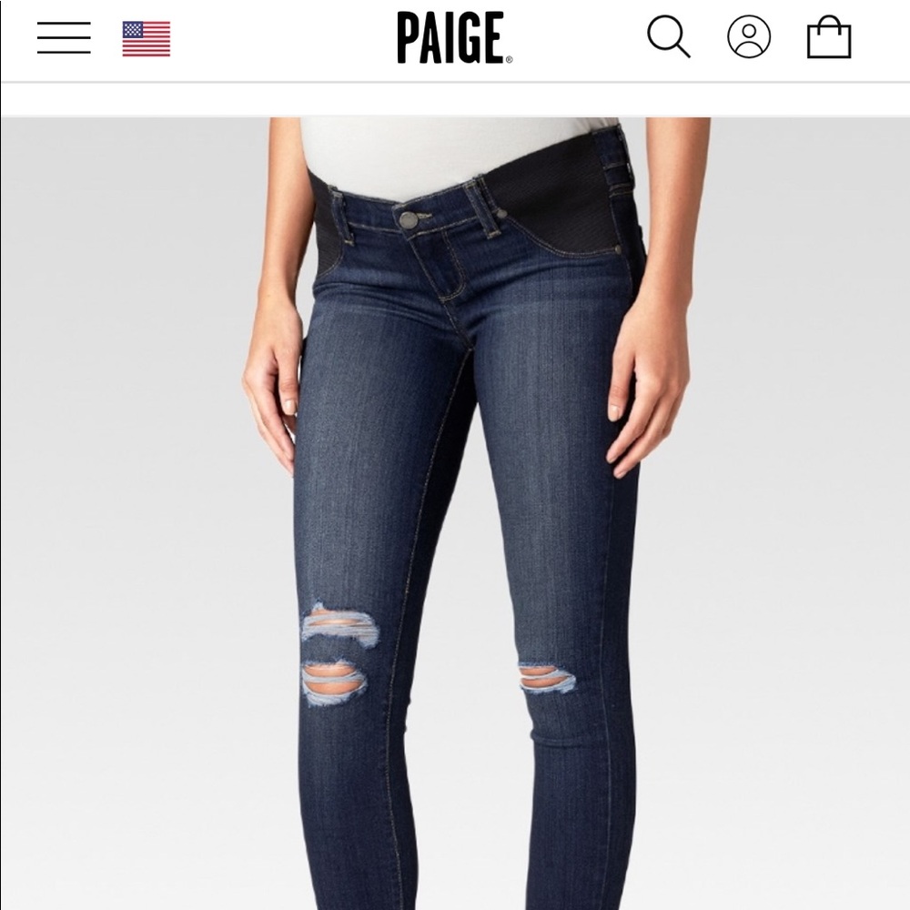Paige Maternity Verdugo Ankle Size 25